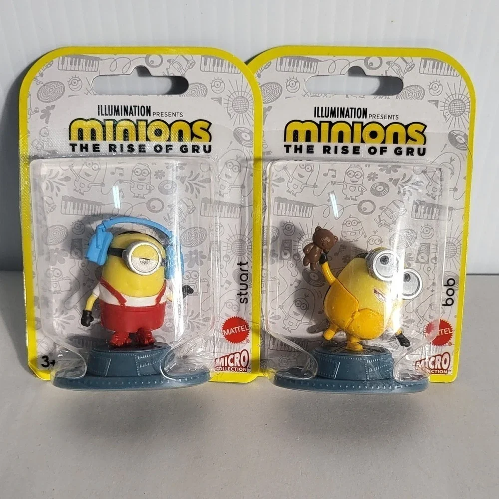 Minions The Rise of Gru Micro Collection Figures Bob‎ & Stuart NEW